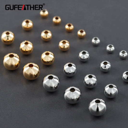 GUFEATHER M911, accesorios de joyería, pass REACH, sin níquel, chapado en rodio de oro de 18k, cobre, accesorios de cuentas diy, fabricación de joyas 