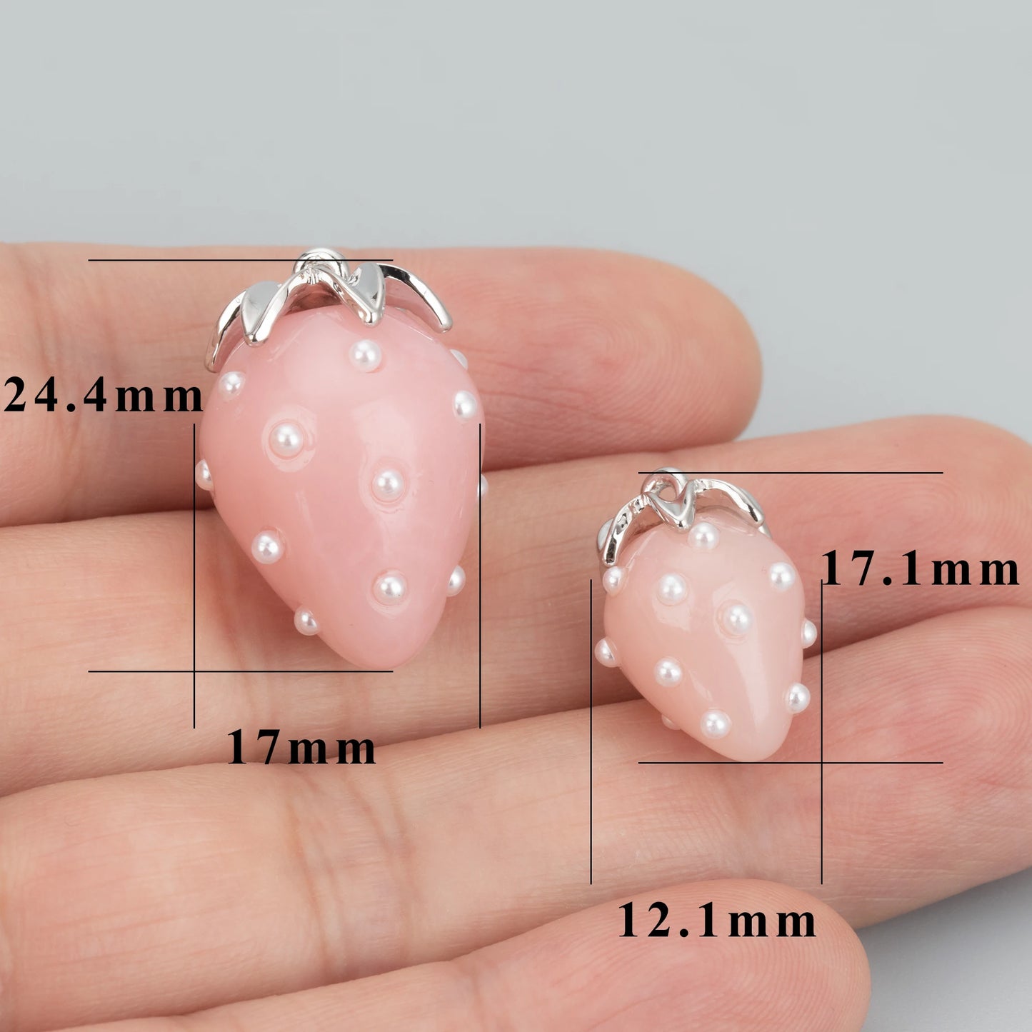 GUFEATHER MB69B,jewelry accessories,copper,plastic,jewelry findings,strawberry shape,hand made,charms,diy pendant,10pcs/lot