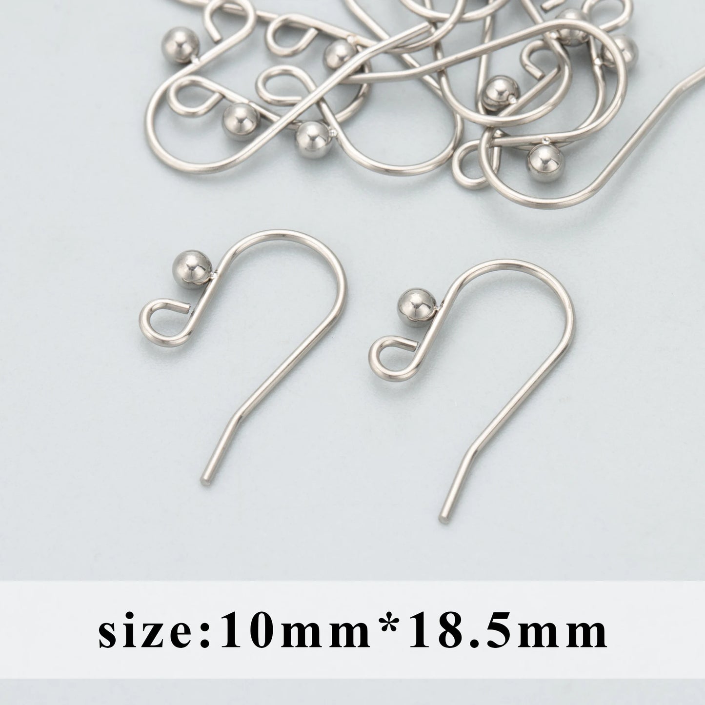 GUFEATHER MC43, accessoires de bijoux, acier inoxydable 316L, sans nickel, crochet de connecteur, fabrication de bijoux, boucles d'oreilles DIY, 10 pièces/lot 