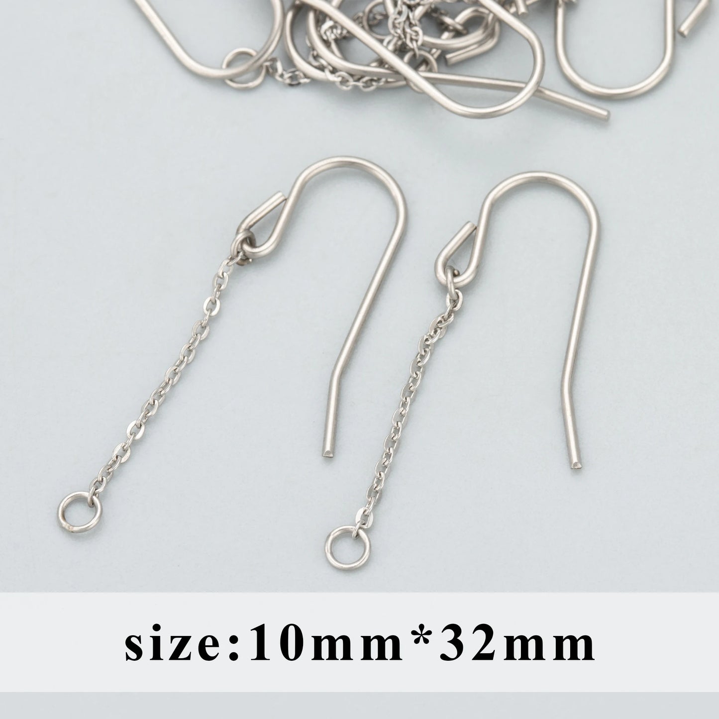 GUFEATHER MC43,jewelry accessories,316L stainless steel,nickel free,connector hook,jewelry making,diy earrings,10pcs/lot