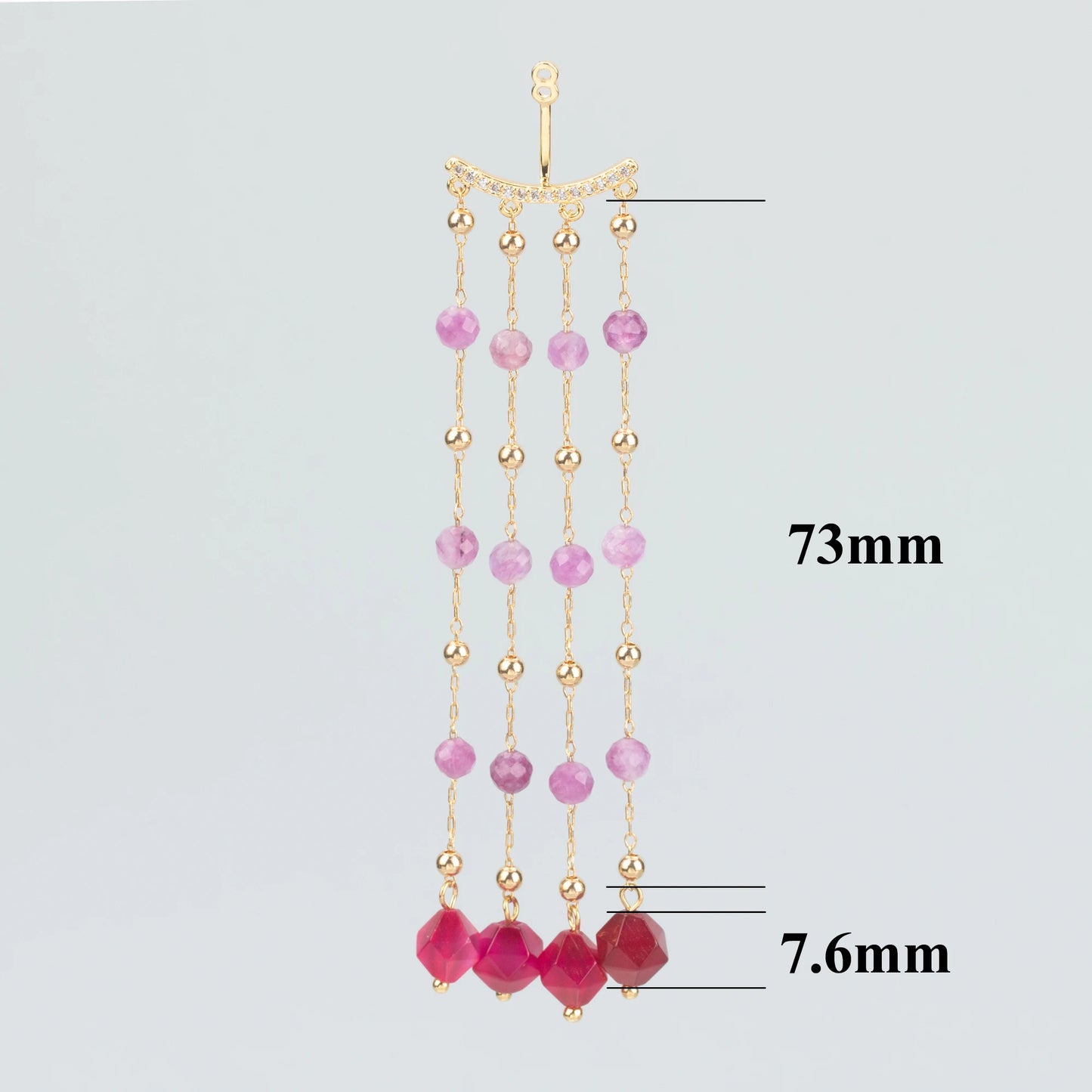 GUFEATHER MA93,women's straight hanging earrings,nickel free,18k gold plated,copper,natual stone,ear chain,drop earring,one pair