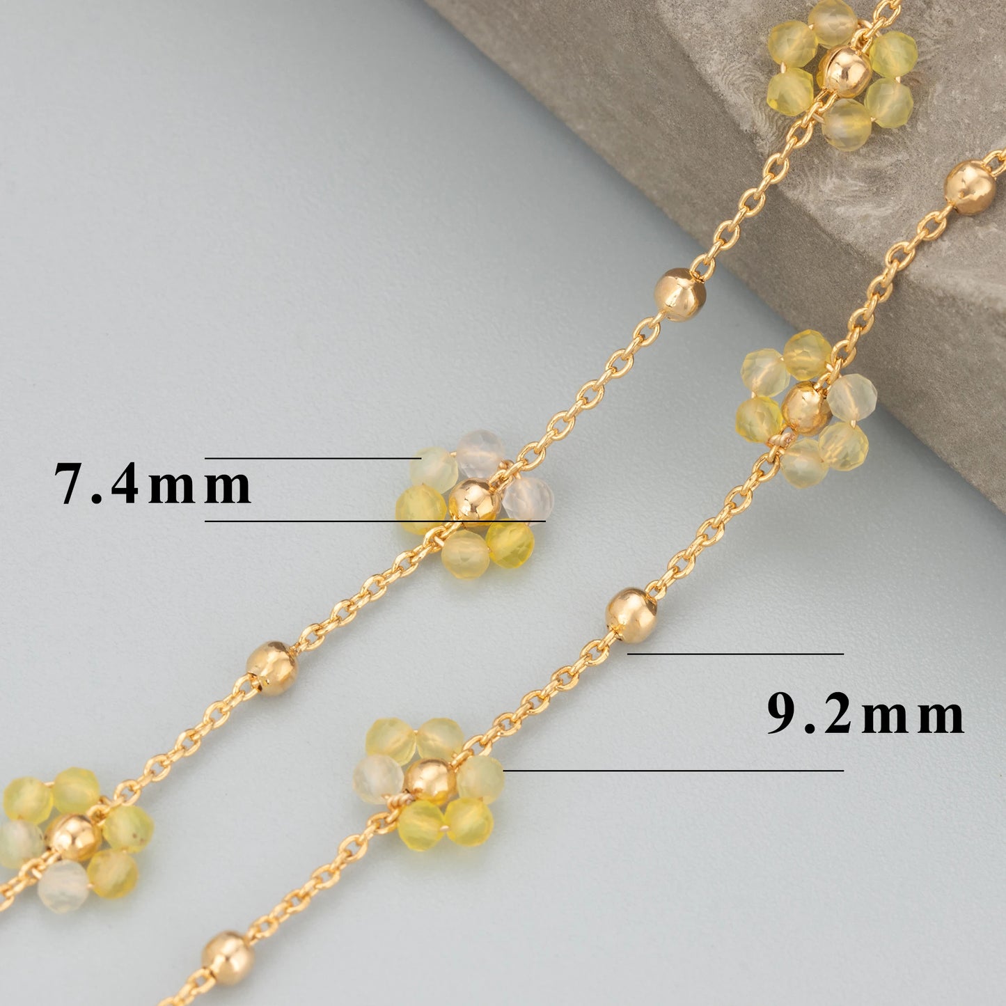 GUFEATHER C293,diy chain,18k gold plated,stainless steel,natural stone,hand made,jewelry making,diy bracelet necklace,1m/lot