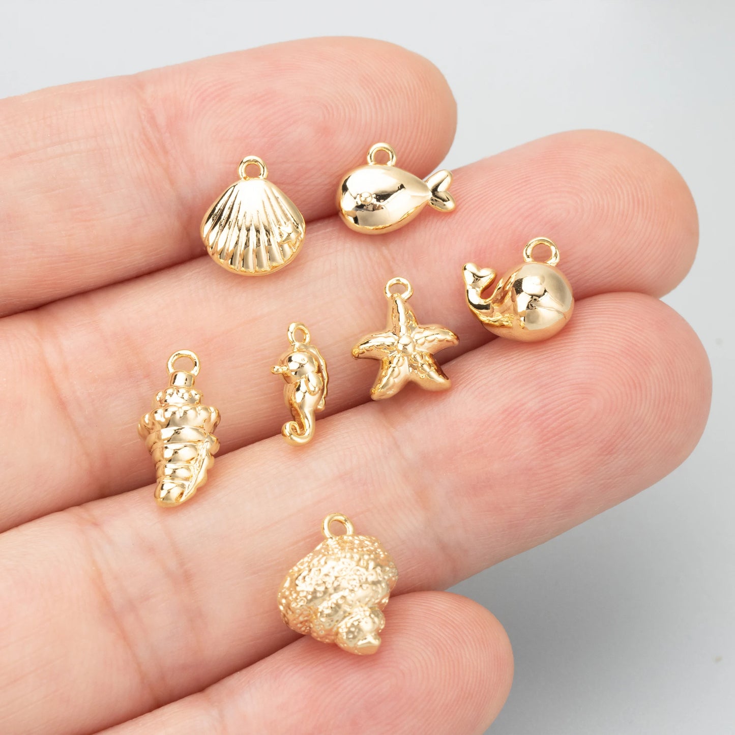 GUFEATHER MD27,jewelry accessories,18k gold rhodium plated,copper,charms,whale pendants,jewelry making,diy necklace,10pcs/lot