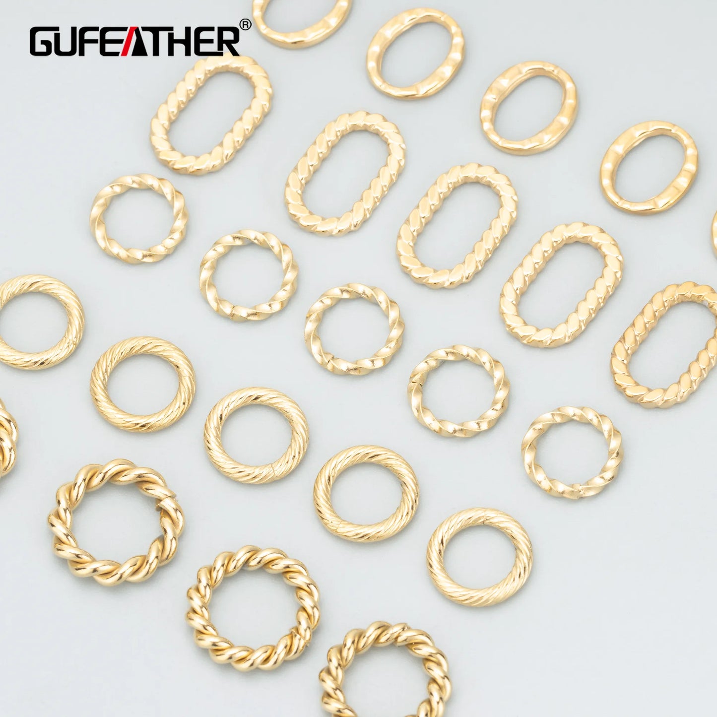 GUFEATHER MC30, accessoires de bijoux, acier inoxydable 316L, sans nickel, trouvailles de bijoux, pendentifs de bricolage, bagues, fabrication de bijoux, 6 pièces/lot 