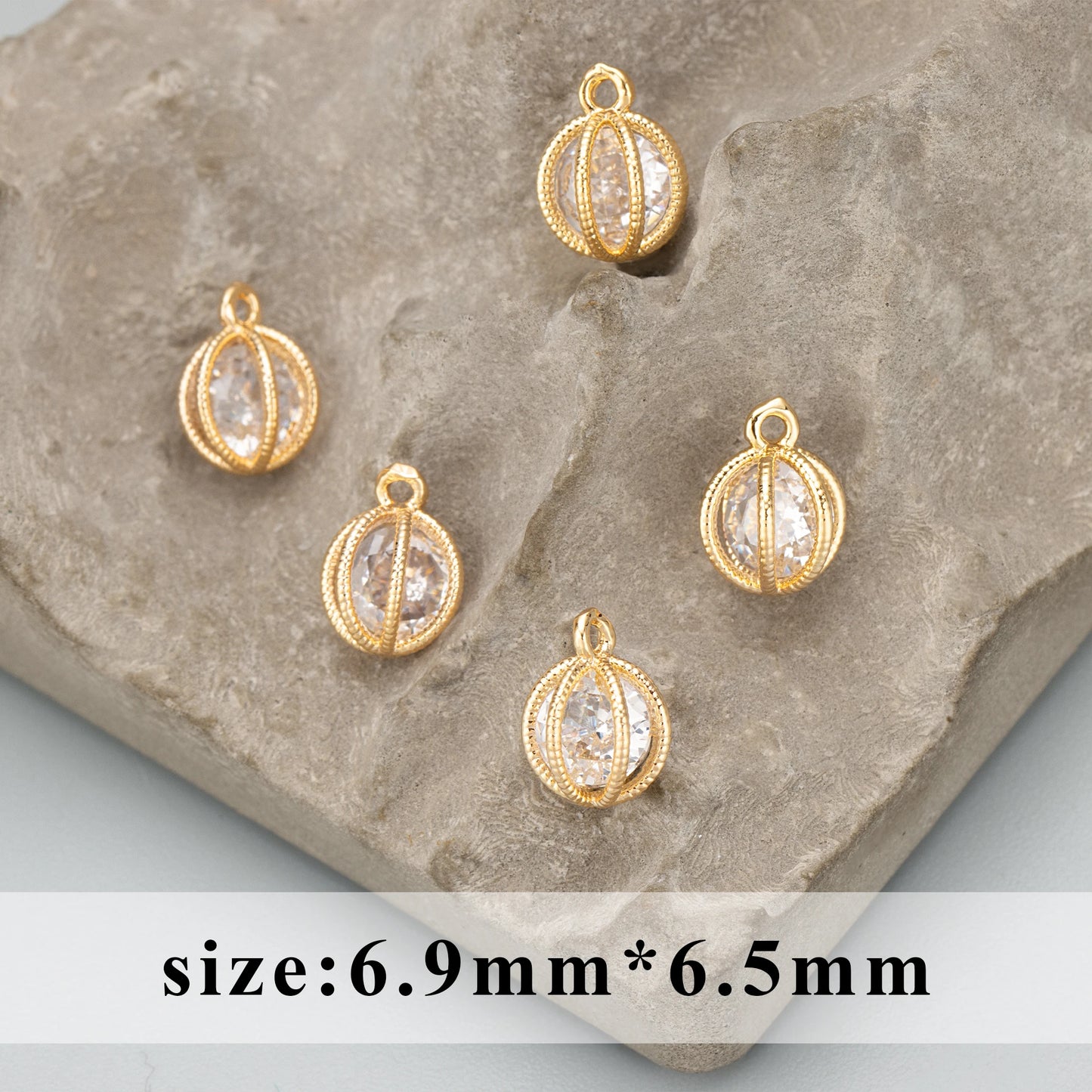 GUFEATHER M829,jewelry accessories,pass REACH,nickel free,18k gold plated,zircon pendants,jewelry making,diy earrings,10pcs/lot