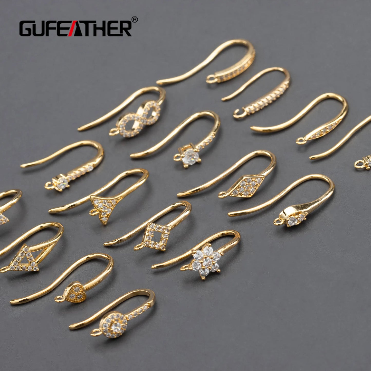 GUFEATHER M800,jewelry accessories,pass REACH,nickel free,18k gold plated,copper,connector,diy earring,jewelry making,20pcs/lot