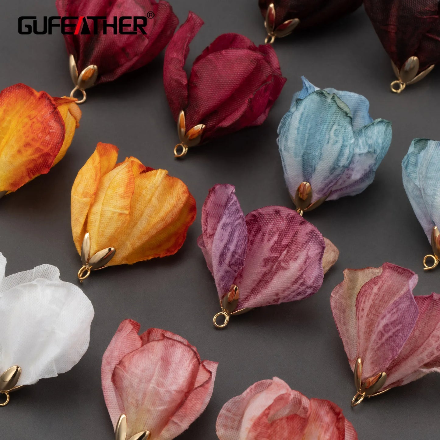 GUFEATHER F165,jewelry accessories,hand made,flower shape,diy earrings,charms,diy pendants,jewelry making findings,10pcs/lot