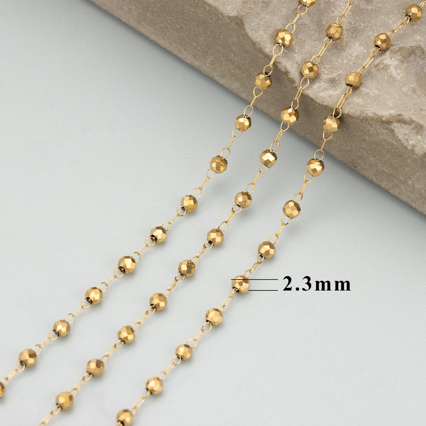 GUFEATHER C379, chaîne, acier inoxydable, sans nickel, pass REACH, fait à la main, résultats de fabrication de bijoux, collier de bracelet à bricoler soi-même, 1 m/lot 