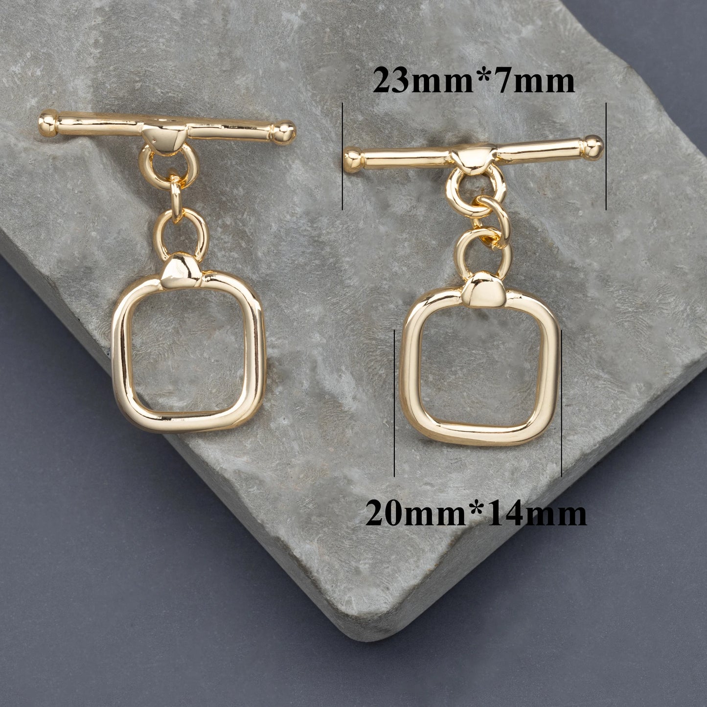 GUFEATHER M865, accesorios de joyería, sin níquel, chapado en oro de 18 k, gancho conector, cierre ot, cobre, accesorios para hacer joyas, 10 unids/lote 