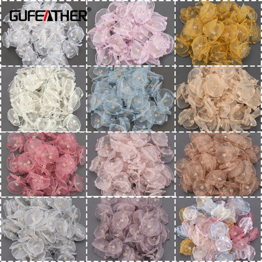 GUFEATHER F167,jewelry accessories,charm,flower shaped earring accessories,hand made,diy pendants,jewelry making,10pcs/lot